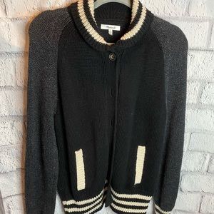 Black and Gray Women's Sweater Madewell